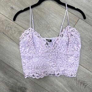 Lace crop top